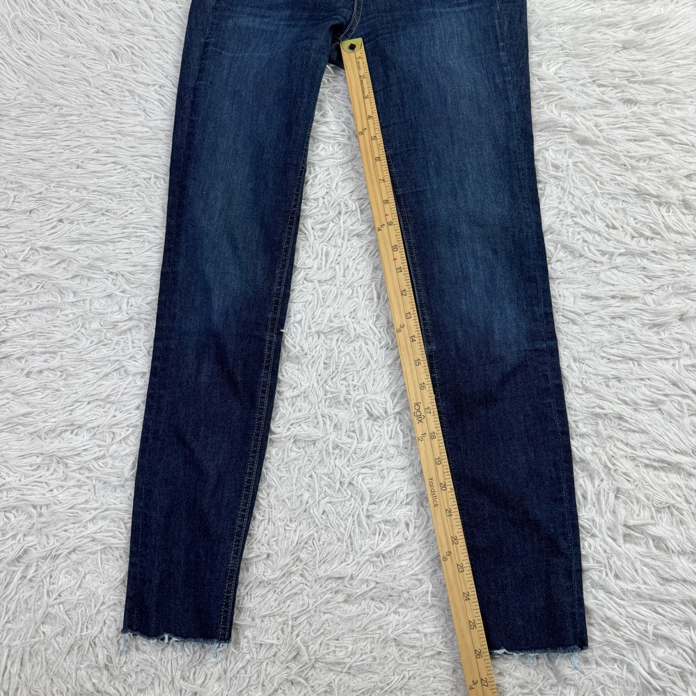 Rag & Bone Pants Womens 24 Blue 10 Inch Ankle Skinny 5 Pocket Casual Denim Jeans - Picture 11 of 13